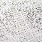 Electronics engineering drawing or circuit schematic