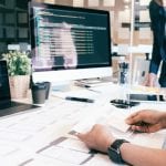 Programmer and UX UI designer working in a software development and coding technologies. Mobile and website design and programing development technology.